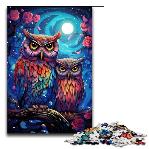 1000 teiliges Puzzle Fantasie Bunte Eule für Erwachsene Holzpuzzle Familienspiele 75 x 50 cm 1000 teiliges Puzzle Fantasie Bunte Eule für Erwachsene Holzpuzzle Familienspiele 75 x 50 cm von QSYFNBZL