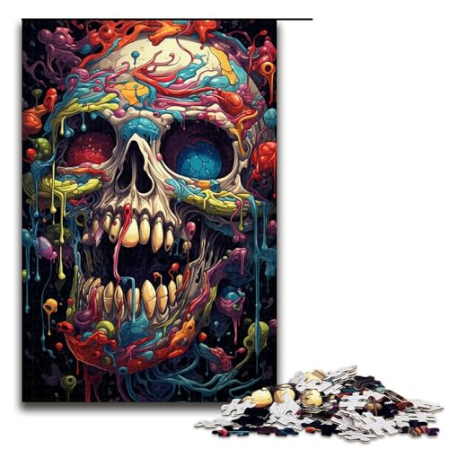 1000 teiliges Puzzle Fantasie Bunte Totenkopf Puzzles Holzpuzzles Lernspiele Heimdekoration 75 x 50 cm 1000 teiliges Puzzle Fantasie Bunte Totenkopf Puzzles Holzpuzzles Lernspiele Heimdekoration 75 x 50 cm von QSYFNBZL
