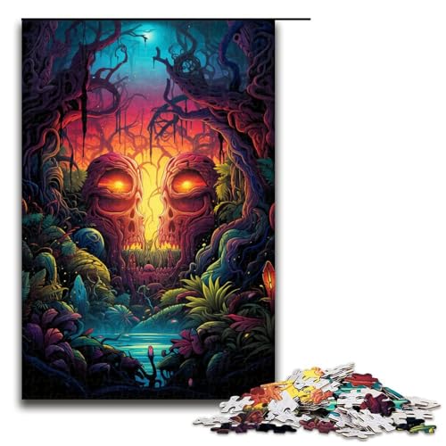 1000 teiliges Puzzle Fantasie Dschungellandschaft Holzpuzzle Lernspiele Heimdekoration 75 x 50 cm 1000 teiliges Puzzle Fantasie Dschungellandschaft Holzpuzzle Lernspiele Heimdekoration 75 x 50 cm von QSYFNBZL
