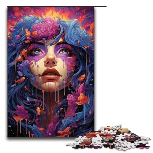 1000 teiliges Puzzle Fantasie Puzzle mit lila Mädchen Holzpuzzle Lernspiele Heimdekoration 75 x 50 cm 1000 teiliges Puzzle Fantasie Puzzle mit lila Mädchen Holzpuzzle Lernspiele Heimdekoration 75 x 50 cm von QSYFNBZL