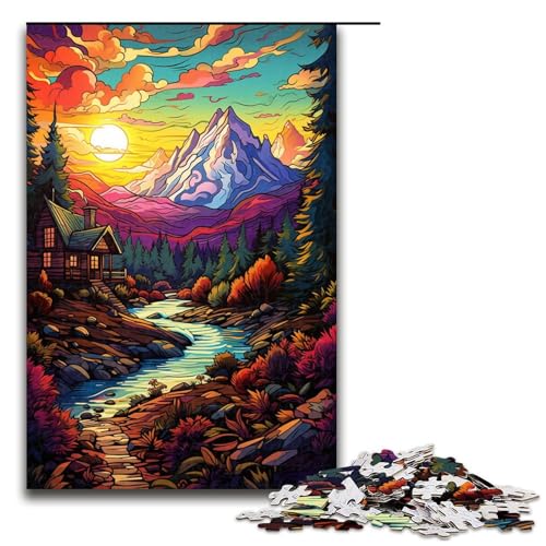 1000 teiliges Puzzle Fantasie Sonnenuntergang Berge Holzpuzzle Lernspiele Heimdekoration 75 x 50 cm 1000 teiliges Puzzle Fantasie Sonnenuntergang Berge Holzpuzzle Lernspiele Heimdekoration 75 x 50 cm von QSYFNBZL