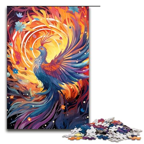 1000 teiliges Puzzle Fantasie bunter Phönix Puzzle für Erwachsene Holzpuzzle Lernspiel 75 x 50 cm 1000 teiliges Puzzle Fantasie bunter Phönix Puzzle für Erwachsene Holzpuzzle Lernspiel 75 x 50 cm von QSYFNBZL