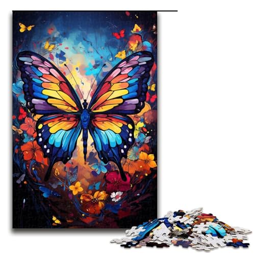 1000 teiliges Puzzle Fantasie bunter Schmetterling für Erwachsene Holzpuzzle Familienspiele 75 x 50 cm 1000 teiliges Puzzle Fantasie bunter Schmetterling für Erwachsene Holzpuzzle Familienspiele 75 x 50 cm von QSYFNBZL
