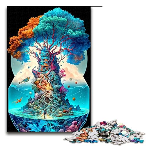 1000 teiliges Puzzle Fantasielandschaft für Erwachsene Holzpuzzle Familienspiele 75 x 50 cm 1000 teiliges Puzzle Fantasielandschaft für Erwachsene Holzpuzzle Familienspiele 75 x 50 cm von QSYFNBZL