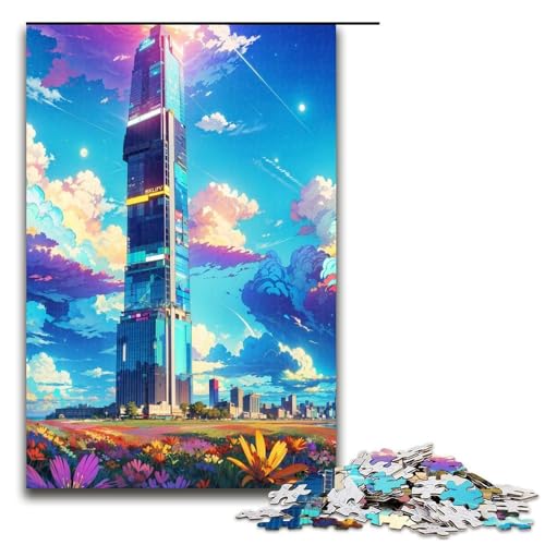 1000 teiliges Puzzle Fantastische Landschaft für Erwachsene Holzpuzzle Familienspiele 1000 Teile von QSYFNBZL