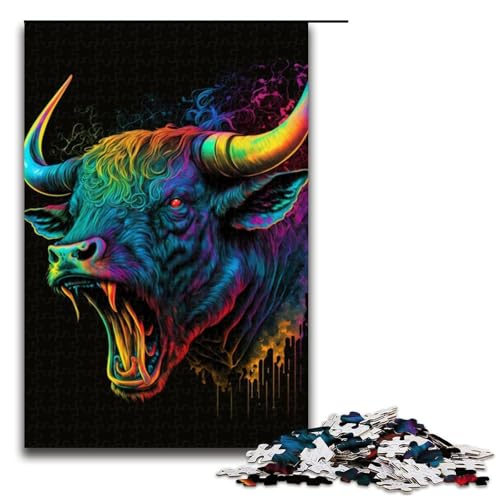 1000 teiliges Puzzle Fantasy Bull Puzzles Holzpuzzles Lernspiele Heimdekoration 1000 PCS 1000 teiliges Puzzle Fantasy Bull Puzzles Holzpuzzles Lernspiele Heimdekoration 1000 PCS von QSYFNBZL