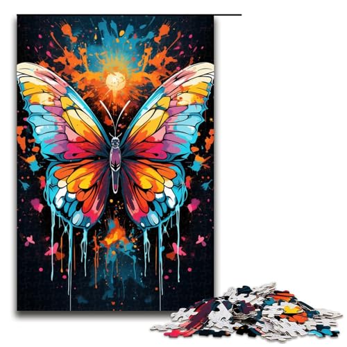1000 teiliges Puzzle Fantasy Kunst Schmetterlings Puzzle Holzpuzzle Lernspiele Heimdekoration 75 x 50 cm 1000 teiliges Puzzle Fantasy Kunst Schmetterlings Puzzle Holzpuzzle Lernspiele Heimdekoration 75 x 50 cm von QSYFNBZL