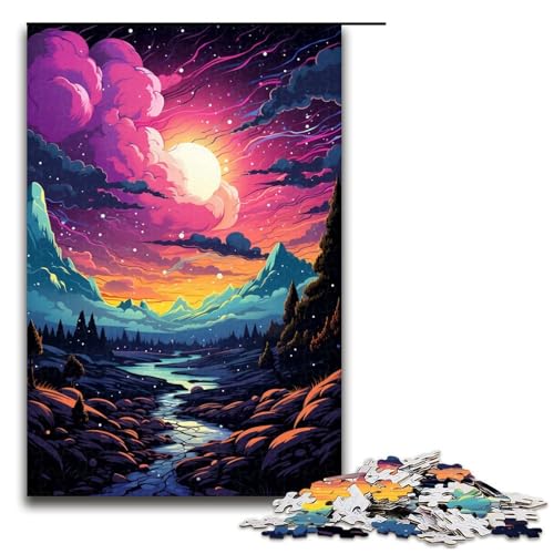 1000 teiliges Puzzle Fantasy Nachtansicht Puzzle Holzpuzzle Lernspiele Heimdekoration 75 x 50 cm 1000 teiliges Puzzle Fantasy Nachtansicht Puzzle Holzpuzzle Lernspiele Heimdekoration 75 x 50 cm von QSYFNBZL