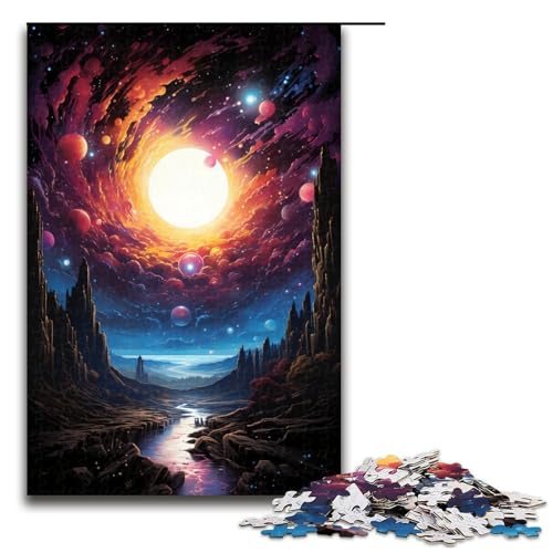 1000 teiliges Puzzle Fantasy Nachtansicht Puzzle für Erwachsene Holzpuzzle tolle Geschenke für Weihnachten 75 x 50 cm 1000 teiliges Puzzle Fantasy Nachtansicht Puzzle für Erwachsene Holzpuzzle tolle Geschenke für Weihnachten 75 x 50 cm von QSYFNBZL