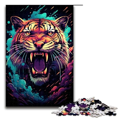 1000 teiliges Puzzle Fierce Tiger für Erwachsene Holzpuzzle Familienspiele 75 x 50 cm 1000 teiliges Puzzle Fierce Tiger für Erwachsene Holzpuzzle Familienspiele 75 x 50 cm von QSYFNBZL