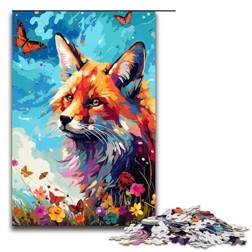 1000 teiliges Puzzle Fuchs und Schmetterling von SplattersLots of Coloured Cloud Puzzles für Erwachsene Holzpuzzle Lernspiel 75 x 50 cm 1000 teiliges Puzzle Fuchs und Schmetterling von SplattersLots of Coloured Cloud Puzzles für Erwachsene Holzpuzzle Lernspiel 75 x 50 cm von QSYFNBZL