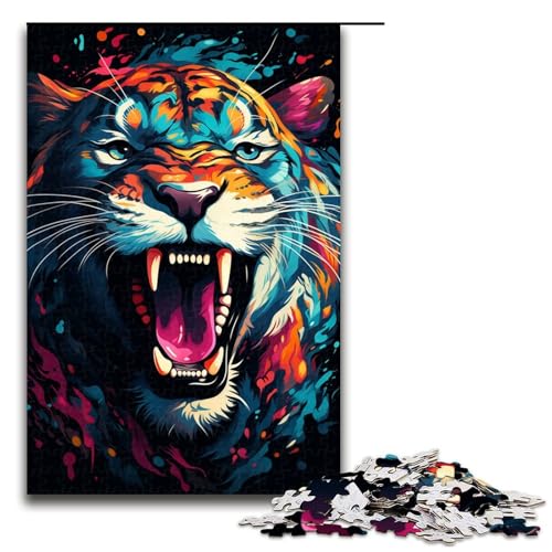 1000 teiliges Puzzle Gemälde eines Wilden Geparden Holzpuzzle Lernspiele Heimdekoration 75 x 50 cm 1000 teiliges Puzzle Gemälde eines Wilden Geparden Holzpuzzle Lernspiele Heimdekoration 75 x 50 cm von QSYFNBZL