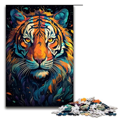 1000 teiliges Puzzle Gemälde eines Wilden bunten Löwen Puzzle für Erwachsene Holzpuzzle tolle Geschenke für Weihnachten 75 x 50 cm 1000 teiliges Puzzle Gemälde eines Wilden bunten Löwen Puzzle für Erwachsene Holzpuzzle tolle Geschenke für Weihnachten 75 x 50 cm von QSYFNBZL