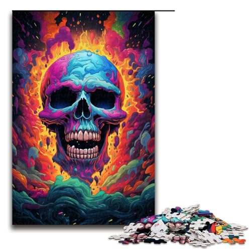 1000 teiliges Puzzle Gemälde von bunten Totenköpfen für Erwachsene Holzpuzzle Familienspiele 75 x 50 cm 1000 teiliges Puzzle Gemälde von bunten Totenköpfen für Erwachsene Holzpuzzle Familienspiele 75 x 50 cm von QSYFNBZL