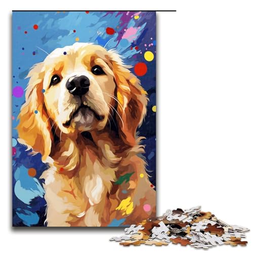 1000 teiliges Puzzle Golden Retriever Baby ist von Spritzern umgeben Viele Puzzles für Erwachsene Holzpuzzle Lernspiel 75 x 50 cm 1000 teiliges Puzzle Golden Retriever Baby ist von Spritzern umgeben Viele Puzzles für Erwachsene Holzpuzzle Lernspiel 75 x 50 cm von QSYFNBZL