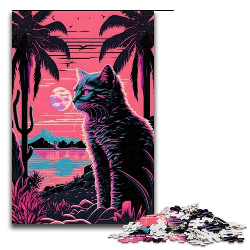 1000 teiliges Puzzle Katze und Natur Retrowave Puzzle für Erwachsene Holzpuzzle Tolle Geschenke für Weihnachten 75x50cm 1000 teiliges Puzzle Katze und Natur Retrowave Puzzle für Erwachsene Holzpuzzle Tolle Geschenke für Weihnachten 75x50cm von QSYFNBZL
