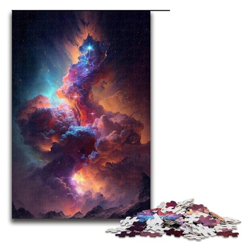 1000 teiliges Puzzle Kosmische Wolke der Galaxien Puzzle für Erwachsene Holzpuzzle Lernspiel 1000 Teile von QSYFNBZL
