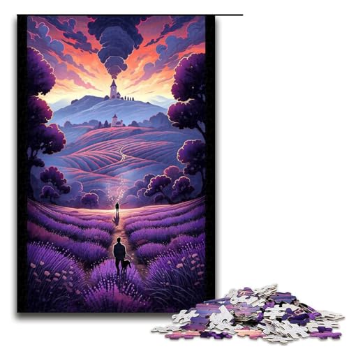 1000 teiliges Puzzle Lavendelfelder in der Provence FrankreichPuzzle für Erwachsene Holzpuzzle Lernspiel 75 x 50 cm 1000 teiliges Puzzle Lavendelfelder in der Provence FrankreichPuzzle für Erwachsene Holzpuzzle Lernspiel 75 x 50 cm von QSYFNBZL