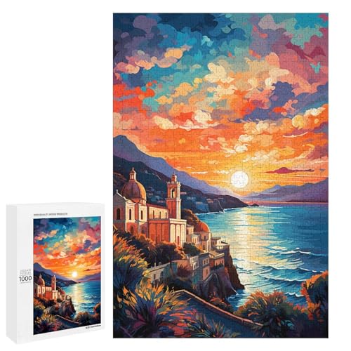 1000 teiliges Puzzle Lernspiele Bunte Psychedelia an der Amalfiküste Puzzles für Erwachsene Holzpuzzle für Familienspaß und Spieleabend 75 x 50 cm 1000 teiliges Puzzle Lernspiele Bunte Psychedelia an der Amalfiküste Puzzles für Erwachsene Holzpuzzle für Familienspaß und Spieleabend 75 x 50 cm von QSYFNBZL
