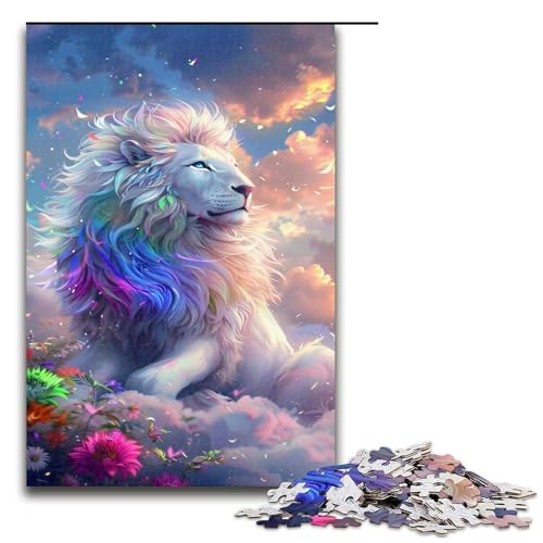 1000 teiliges Puzzle Lernspiele Fantasy Löwe Puzzles für Erwachsene Holzpuzzle für Familienspaß und Spieleabend 1000 PCS von QSYFNBZL