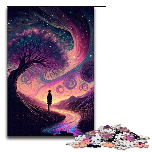 1000 teiliges Puzzle Lernspiele Fantasy Pilz Puzzles für Erwachsene Holzpuzzle für Familienspaß und Spieleabend 1000 Teile von QSYFNBZL