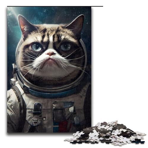 1000 teiliges Puzzle Lernspiele Grumpy Cat Weltraum Astronaut Puzzles für Erwachsene Holzpuzzle für Familienspaß und Spieleabend 75 x 50 cm 1000 teiliges Puzzle Lernspiele Grumpy Cat Weltraum Astronaut Puzzles für Erwachsene Holzpuzzle für Familienspaß und Spieleabend 75 x 50 cm von QSYFNBZL