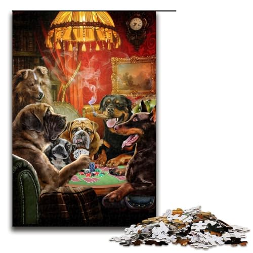 1000 teiliges Puzzle Lernspiele Hund spielt Pokerspiel Puzzles für Erwachsene Holzpuzzle für Familienspaß und Spieleabend 75 x 50 cm 1000 teiliges Puzzle Lernspiele Hund spielt Pokerspiel Puzzles für Erwachsene Holzpuzzle für Familienspaß und Spieleabend 75 x 50 cm von QSYFNBZL