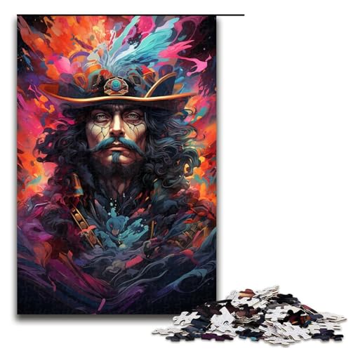 1000 teiliges Puzzle Lernspiele Malen Farbe Piratenkapitän Puzzles für Erwachsene Holzpuzzle für Familienspaß und Spieleabend 75 x 50 cm 1000 teiliges Puzzle Lernspiele Malen Farbe Piratenkapitän Puzzles für Erwachsene Holzpuzzle für Familienspaß und Spieleabend 75 x 50 cm von QSYFNBZL