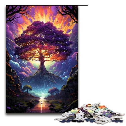 1000 teiliges Puzzle Lernspiele Malen Farbe Sternenhimmel Baum Puzzles für Erwachsene Holzpuzzle für Familienspaß und Spieleabend 75 x 50 cm 1000 teiliges Puzzle Lernspiele Malen Farbe Sternenhimmel Baum Puzzles für Erwachsene Holzpuzzle für Familienspaß und Spieleabend 75 x 50 cm von QSYFNBZL