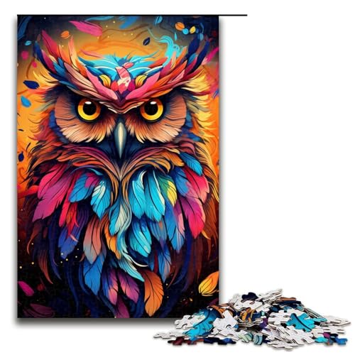 1000 teiliges Puzzle Lernspiele Malen Farbe Tier Eule Puzzle für Erwachsene Holzpuzzle für Familienspaß und Spieleabend 75 x 50 cm 1000 teiliges Puzzle Lernspiele Malen Farbe Tier Eule Puzzle für Erwachsene Holzpuzzle für Familienspaß und Spieleabend 75 x 50 cm von QSYFNBZL