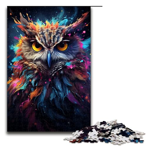 1000 teiliges Puzzle Lernspiele Malen Farbe Tier Eule Puzzle für Erwachsene Holzpuzzle für Familienspaß und Spieleabend 75 x 50 cm 1000 teiliges Puzzle Lernspiele Malen Farbe Tier Eule Puzzle für Erwachsene Holzpuzzle für Familienspaß und Spieleabend 75 x 50 cm von QSYFNBZL