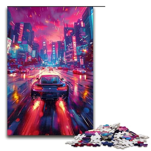 1000 teiliges Puzzle Lernspiele Neon Straßensportwagen Puzzles für Erwachsene Holzpuzzle für Familienspaß und Spieleabend 1000 PCS 1000 teiliges Puzzle Lernspiele Neon Straßensportwagen Puzzles für Erwachsene Holzpuzzle für Familienspaß und Spieleabend 1000 PCS von QSYFNBZL