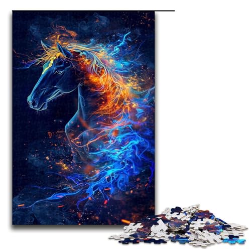 1000 teiliges Puzzle Lernspiele Pferde mit Blitz Puzzles für Erwachsene Holzpuzzle für Familienspaß und Spieleabend 1000 PCS 1000 teiliges Puzzle Lernspiele Pferde mit Blitz Puzzles für Erwachsene Holzpuzzle für Familienspaß und Spieleabend 1000 PCS von QSYFNBZL