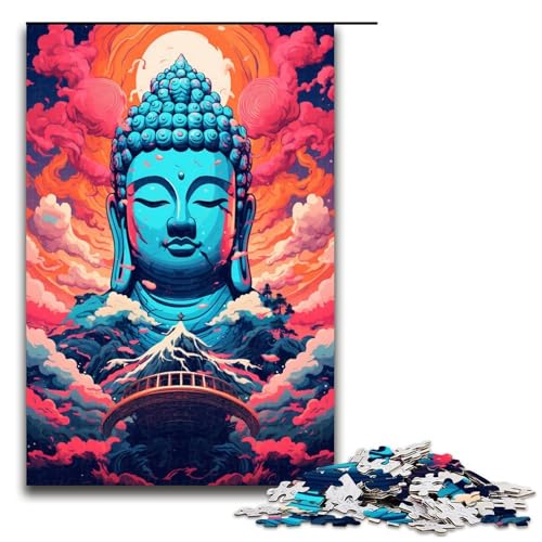1000 teiliges Puzzle Lernspiele Roboter Buddha von Splatters Viele Dicke Bunte Puzzles für Erwachsene Holzpuzzle für Familienspaß und Spieleabende 75 x 50 cm von QSYFNBZL