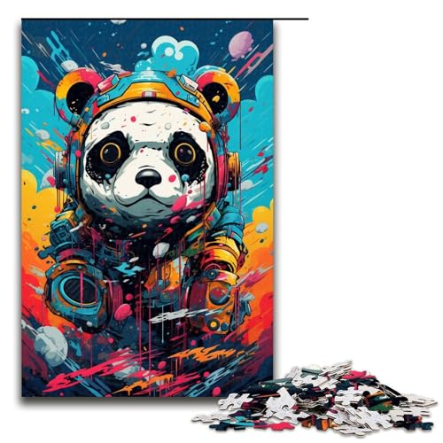 1000 teiliges Puzzle Lernspiele Roboter Panda von SplattersLots Dicke farbige Wolken Puzzles für Erwachsene Holzpuzzle für Familienspaß und Spieleabende 75 x 50 cm von QSYFNBZL
