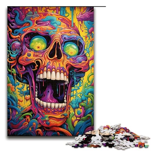 1000 teiliges Puzzle Lernspiele buntes psychedelisches Monster Puzzle für Erwachsene Holzpuzzle für Familienspaß und Spieleabend 75 x 50 cm 1000 teiliges Puzzle Lernspiele buntes psychedelisches Monster Puzzle für Erwachsene Holzpuzzle für Familienspaß und Spieleabend 75 x 50 cm von QSYFNBZL