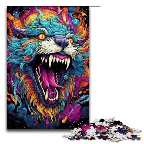 1000 teiliges Puzzle Lernspiele buntes psychedelisches Monster Puzzle für Erwachsene Holzpuzzle für Familienspaß und Spieleabend 75 x 50 cm 1000 teiliges Puzzle Lernspiele buntes psychedelisches Monster Puzzle für Erwachsene Holzpuzzle für Familienspaß und Spieleabend 75 x 50 cm von QSYFNBZL