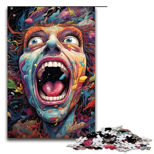 1000 teiliges Puzzle Lernspiele farbenfrohe Kunst Monster Puzzles für Erwachsene Holzpuzzle für den Familienspaß Spieleabend 75 x 50 cm 1000 teiliges Puzzle Lernspiele farbenfrohe Kunst Monster Puzzles für Erwachsene Holzpuzzle für den Familienspaß Spieleabend 75 x 50 cm von QSYFNBZL
