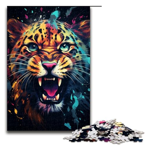1000 teiliges Puzzle Lernspiele farbenfrohe Psychedelia süßer Kleiner galaktischer Leoparden Puzzles für Erwachsene Holzpuzzle für den Familienspaß Spieleabend 75 x 50 cm 1000 teiliges Puzzle Lernspiele farbenfrohe Psychedelia süßer Kleiner galaktischer Leoparden Puzzles für Erwachsene Holzpuzzle für den Familienspaß Spieleabend 75 x 50 cm von QSYFNBZL