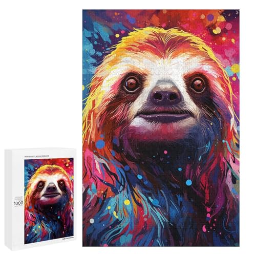 1000 teiliges Puzzle Lernspiele farbenfrohes psychedelisches Tier Seeotter Puzzle für Erwachsene Holzpuzzle für Familienspaß und Spieleabend 75 x 50 cm 1000 teiliges Puzzle Lernspiele farbenfrohes psychedelisches Tier Seeotter Puzzle für Erwachsene Holzpuzzle für Familienspaß und Spieleabend 75 x 50 cm von QSYFNBZL