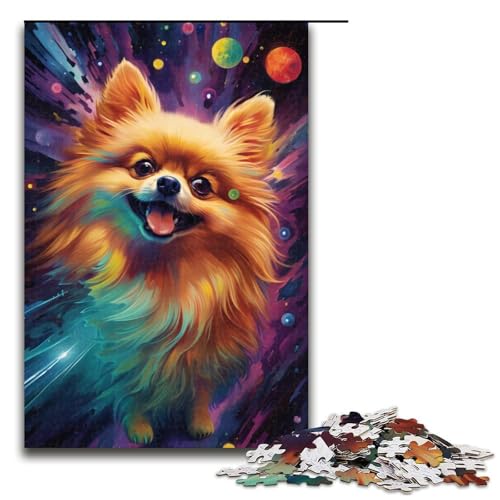 1000 teiliges Puzzle Lernspiele farbenfrohes psychedelisches Zwergspitz Puzzle für Erwachsene Holzpuzzle für Familienspaß und Spieleabend 75 x 50 cm 1000 teiliges Puzzle Lernspiele farbenfrohes psychedelisches Zwergspitz Puzzle für Erwachsene Holzpuzzle für Familienspaß und Spieleabend 75 x 50 cm von QSYFNBZL