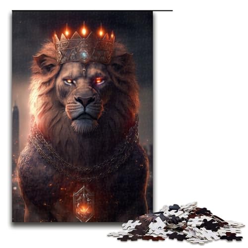 1000 teiliges Puzzle Löwe für Erwachsene Holzpuzzle Familienspiele 75 x 50 cm 1000 teiliges Puzzle Löwe für Erwachsene Holzpuzzle Familienspiele 75 x 50 cm von QSYFNBZL