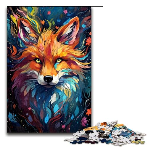 1000 teiliges Puzzle Malen Farbe Fuchs Puzzle für Erwachsene Holzpuzzle tolle Geschenke für Weihnachten 75 x 50 cm 1000 teiliges Puzzle Malen Farbe Fuchs Puzzle für Erwachsene Holzpuzzle tolle Geschenke für Weihnachten 75 x 50 cm von QSYFNBZL