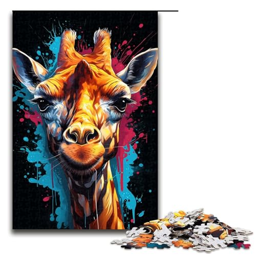 1000 teiliges Puzzle Malen Farbe Giraffe Puzzle für Erwachsene Holzpuzzle Lernspiel 75 x 50 cm 1000 teiliges Puzzle Malen Farbe Giraffe Puzzle für Erwachsene Holzpuzzle Lernspiel 75 x 50 cm von QSYFNBZL
