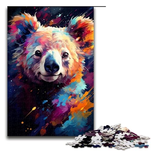 1000 teiliges Puzzle Malen Farbe Koala Puzzle für Erwachsene Holzpuzzle tolle Geschenke für Weihnachten 75 x 50 cm 1000 teiliges Puzzle Malen Farbe Koala Puzzle für Erwachsene Holzpuzzle tolle Geschenke für Weihnachten 75 x 50 cm von QSYFNBZL