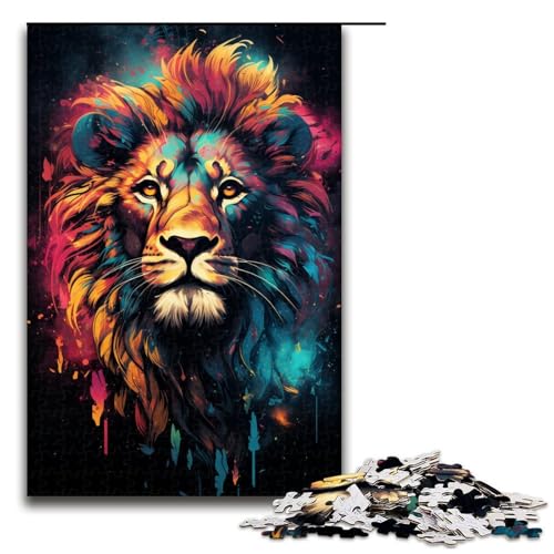 1000 teiliges Puzzle Malen Farbe Löwe Puzzle für Erwachsene Holz Familienspiel 75 x 50 cm 1000 teiliges Puzzle Malen Farbe Löwe Puzzle für Erwachsene Holz Familienspiel 75 x 50 cm von QSYFNBZL
