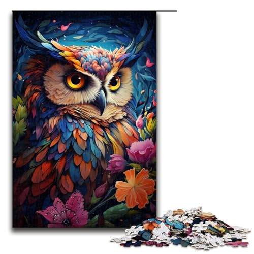 1000 teiliges Puzzle Malerei Farbe Tier Eule Puzzle für Erwachsene Holzpuzzle tolle Geschenke für Weihnachten 75 x 50 cm 1000 teiliges Puzzle Malerei Farbe Tier Eule Puzzle für Erwachsene Holzpuzzle tolle Geschenke für Weihnachten 75 x 50 cm von QSYFNBZL