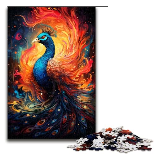 1000 teiliges Puzzle Malerei bunter Pfau für Erwachsene Holzpuzzle Familienspiele 75 x 50 cm 1000 teiliges Puzzle Malerei bunter Pfau für Erwachsene Holzpuzzle Familienspiele 75 x 50 cm von QSYFNBZL