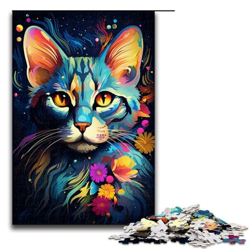 1000 teiliges Puzzle Mysteriöse SavannenkatzeHolzpuzzle Lernspiele Heimdekoration 75 x 50 cm 1000 teiliges Puzzle Mysteriöse SavannenkatzeHolzpuzzle Lernspiele Heimdekoration 75 x 50 cm von QSYFNBZL
