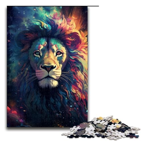 1000 teiliges Puzzle Nebula Lion's Buntes psychedelisches Puzzle für Erwachsene Holz Familienspiel 75 x 50 cm 1000 teiliges Puzzle Nebula Lion's Buntes psychedelisches Puzzle für Erwachsene Holz Familienspiel 75 x 50 cm von QSYFNBZL